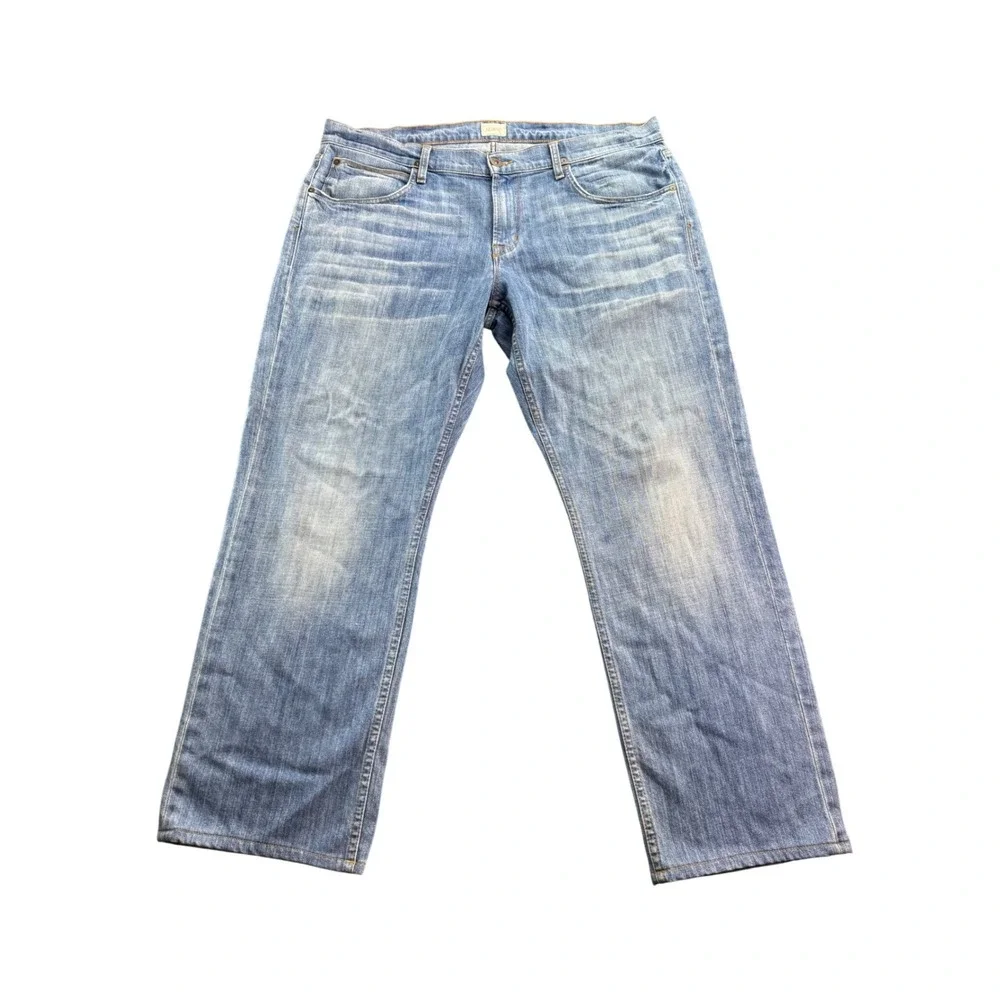 Hudson Jeans Men Straight Leg‎ Light Wash Denim Tag 38W (40Wx30L) Cotton Blend